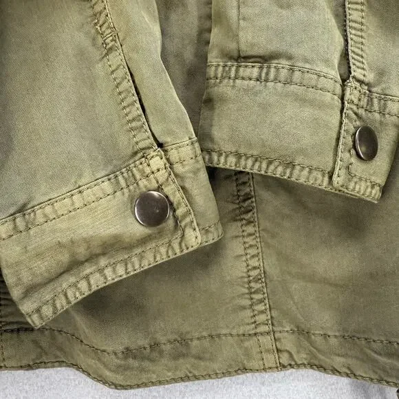 Hinge Jacket Women's S Olive Military Style Utility Jacket Cargo Preppy Normcore - Picture 3 of 10